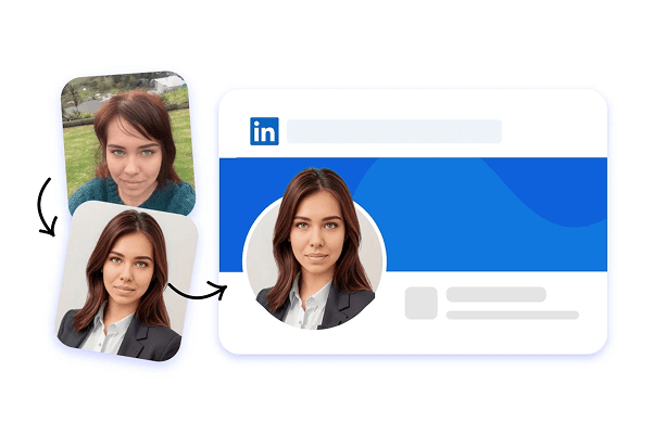 LinkedIn Profile with AI Generated Headshot